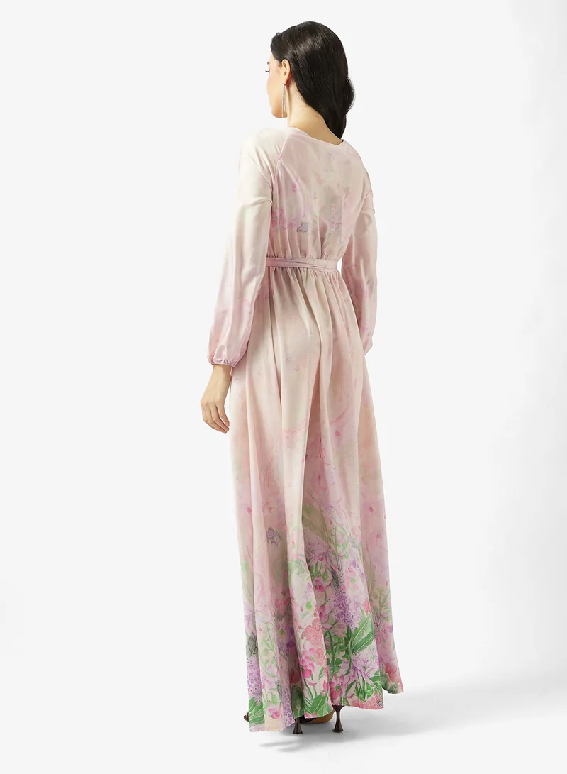 خزانة Floral Print Dress